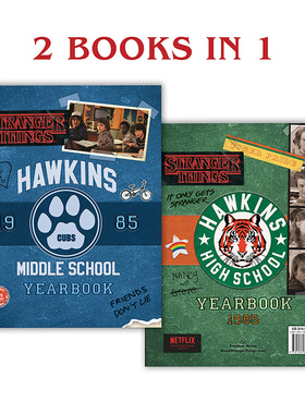 预售 怪奇物语霍金斯中学年册 英文原版 Stranger Things Hawkins Yearbook 怪奇物语周边 可搭怪奇物语立体书怪奇物语设定集