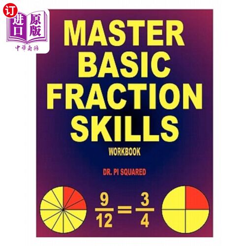 海外直订Master Basic Fraction Skills Workbook 掌握基本分数技能练习册