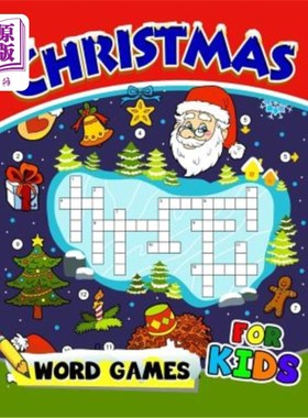海外直订Christmas Word Games for Kids: Word search Activity book for boy, girls, kids Ag 圣诞单词游戏的孩子:单词搜