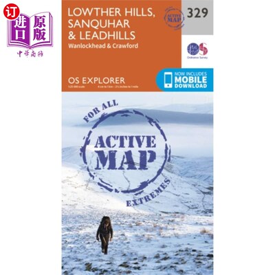 海外直订Lowther Hills, Sanquhar and Leadhills 洛瑟山，桑奎尔和利德希尔