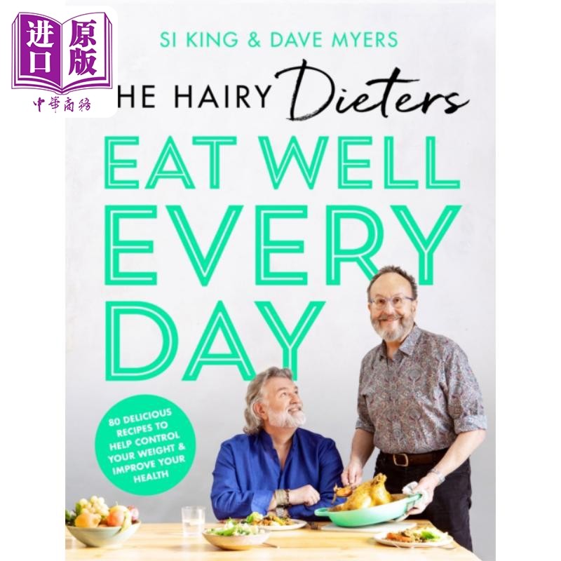 预售 大胡子减肥记之吃好每一天 The Hairy Dieters Eat Well Every Day 英文原版 减肥食谱 the Hairy Bikers【中商原版】