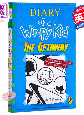 小屁孩日记12 英国版 平装 Diary of a wimpy Kid 12 The Getaway 英文原版进口儿童小初文学幽默故事章节书【中商原版】