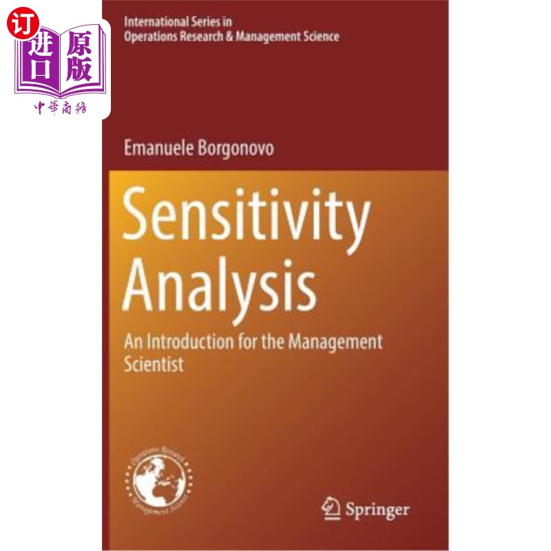海外直订Sensitivity Analysis: An Introduction for the Management Scientist 敏感性分析:管理科学家导论