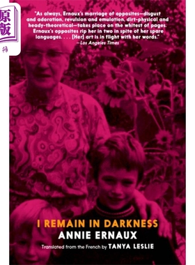 现货 2022年诺贝尔文学奖得主 安妮 埃尔诺 我留在黑暗中 英文原版 I Remain in Darkness Annie Ernaux 现当代文学【中商原版】