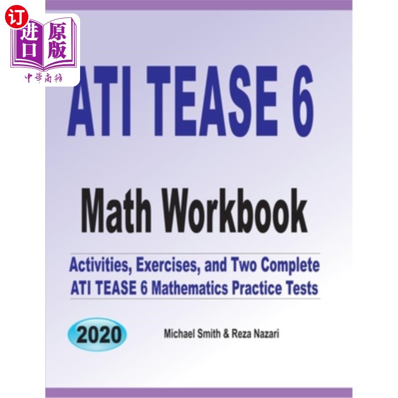 海外直订ATI TEAS 6 Math Workbook: Activities, Exercises, and Two Complete ATI TEAS Mathe ATI TEAS 6