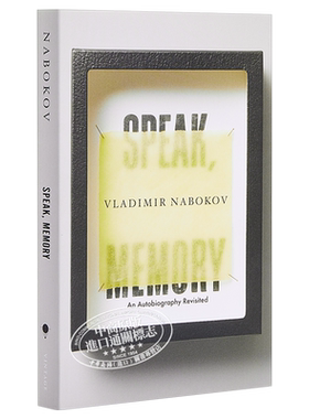 纳博科夫：说吧，记忆 英文原版 Nabokov: Speak, Memory【中商原版】