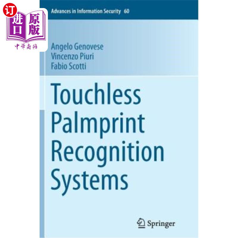 海外直订Touchless Palmprint Recognition Systems 无接触掌纹识别系统