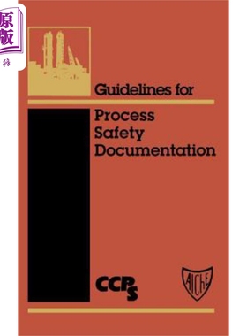 现货 安全过程文件编写指南 Guidelines For Process Safety Documentation 英文原版CCPS Center for Chemical Process