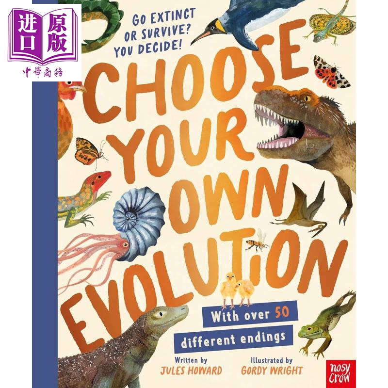 选择你的进化 灭绝还是生存 由你决定 Choose Your Own Evolution Go Extinct or Survive You Decide 英文原版书【中商原版?