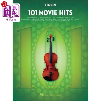 海外直订101 Movie Hits for Violin 101部小提琴电影