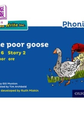 海外直订Read Write Inc. Phonics: The Poor Goose (Blue Se... Read Write公司自然拼读:可怜的鹅(蓝色套装6故事书2)