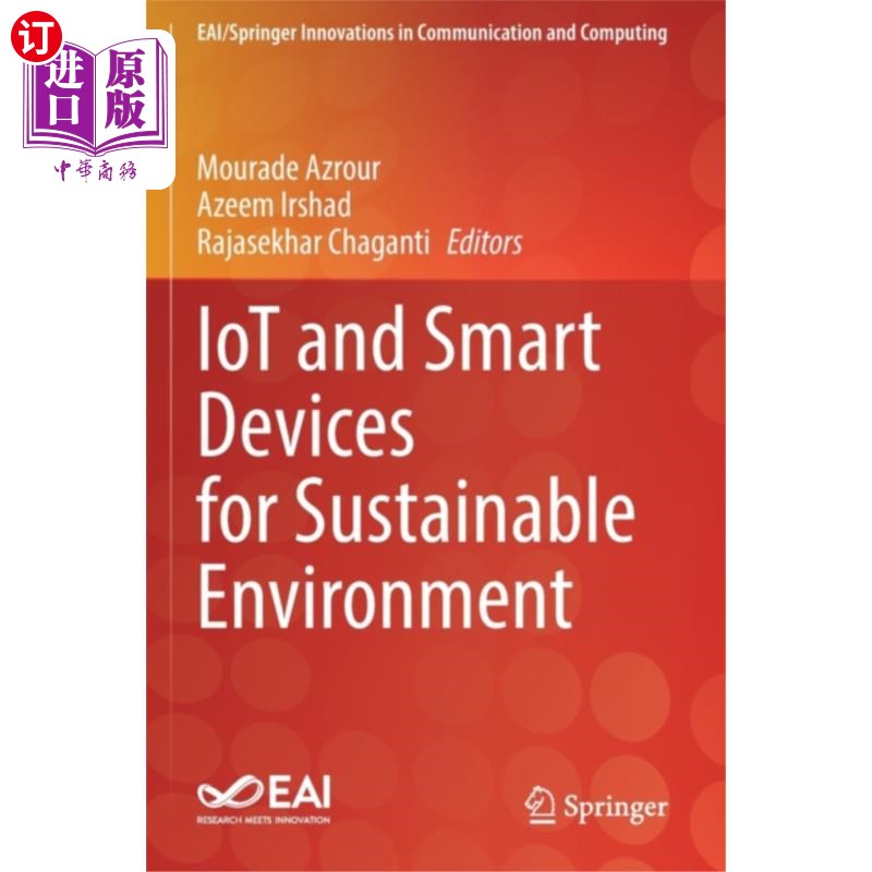 海外直订IoT and Smart Devices for Sustainable Environment 可持续环境的物联网和智能设备