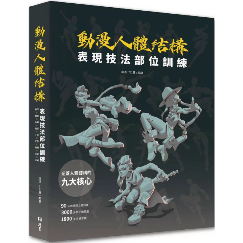 动漫人体结构表现技法部位训练