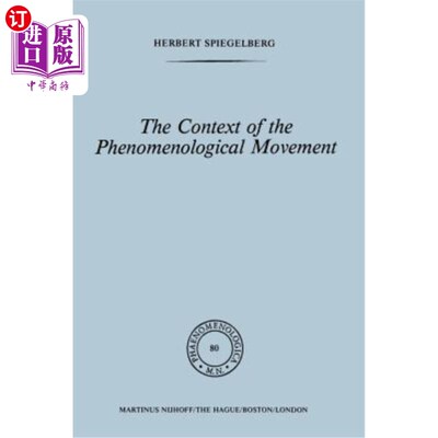海外直订The Context of the Phenomenological Movement 现象学运动的背景