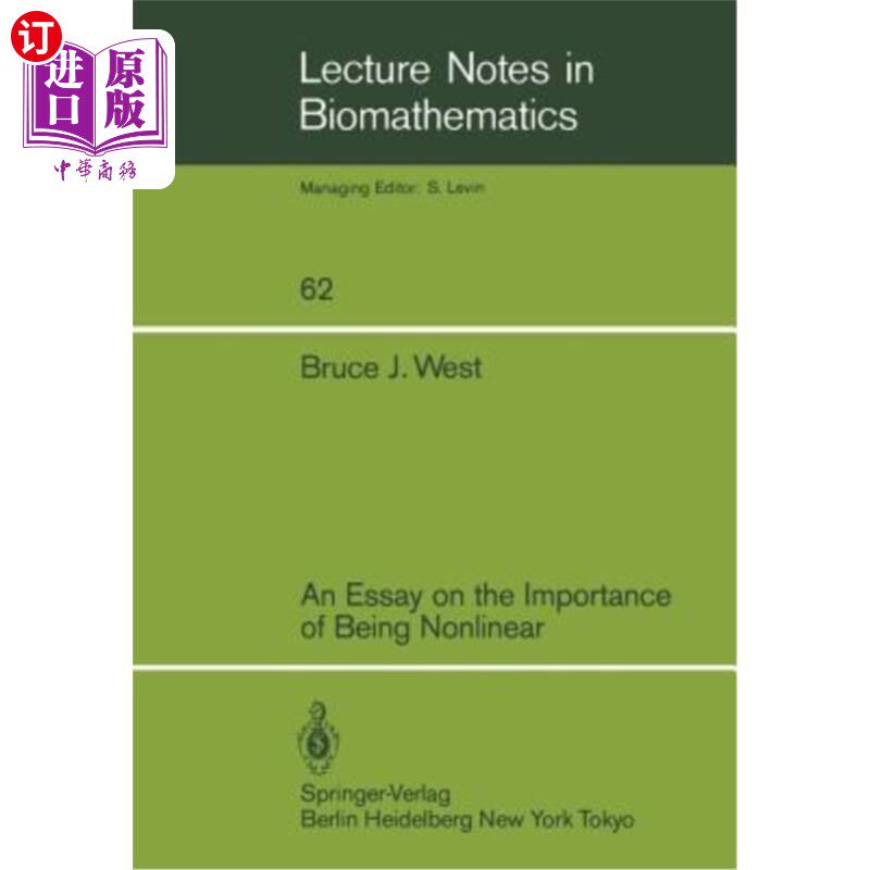 海外直订An Essay on the Importance of Being Nonlinear 一篇关于非线性的重要性的文章