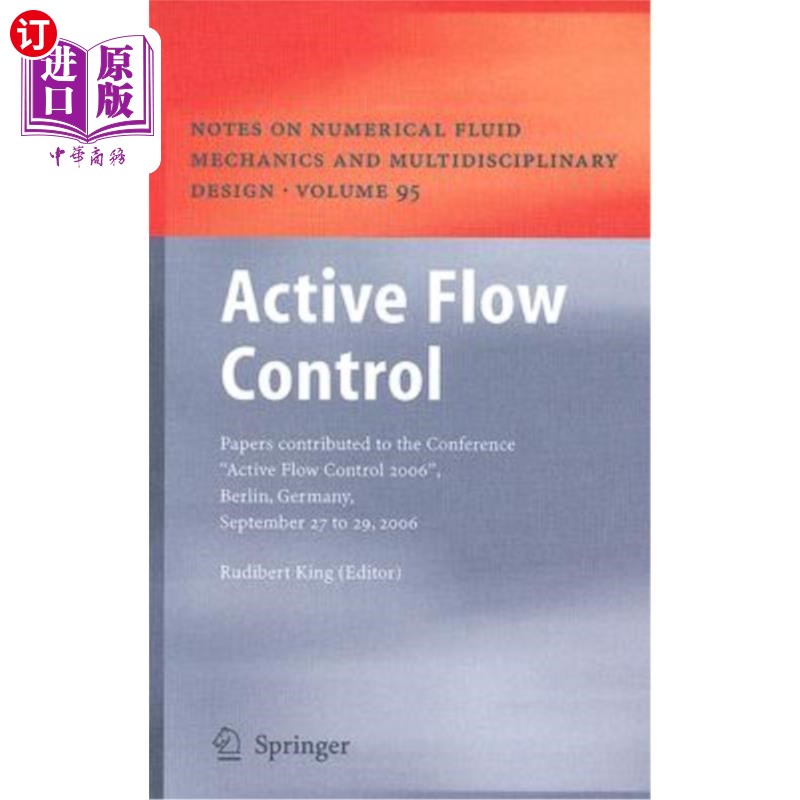 海外直订Active Flow Control: Papers Contributed to the Conference 