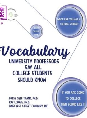 海外直订Vocabulary University Professors Say All College Students Should Know 大学教授说所有大学生都应该知道