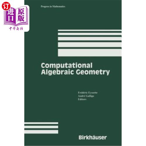 海外直订Computational Algebraic Geometry 计算代数几何