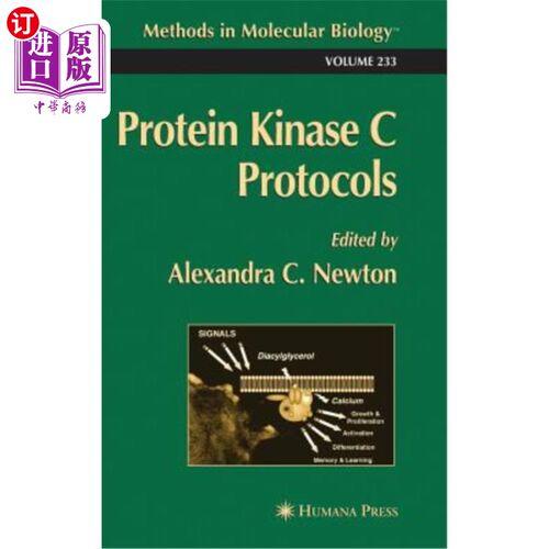 海外直订Protein Kinase C Protocols 蛋白激酶C协议