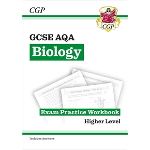 英国CGP GCSE Biology AQA Exam Practice Workbook - Higher (includes answers)【中商原版】