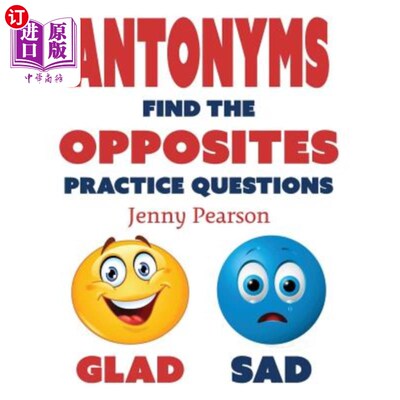海外直订Antonyms: Find the Opposites Practice Questions 反义词：找出反义词练习题