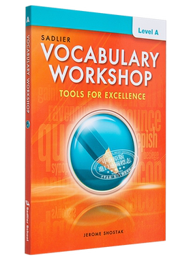 Vocabulary Workshop 2022 Student Grade 6 Level A 词汇工作坊学生书六年级 小学英语英文原版进口教材教辅书【中商原版】