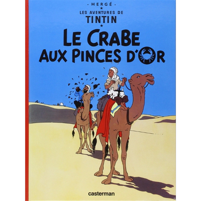 法文版 丁丁历险记 金钳螃蟹集团 Tintin Le Crabe aux pinces dor 法文原版 Herge Herge 漫画 绘本【中商原版】
