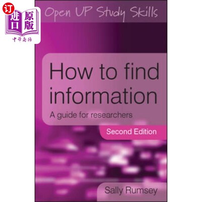海外直订How to Find Information: A Guide for Researchers 如何查找信息:研究人员指南