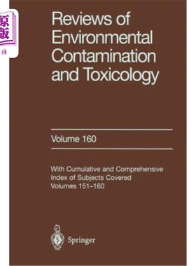 海外直订Reviews of Environmental Contamination and Toxicology: Continuation of Residue R 环境污染和毒理学评论：残留