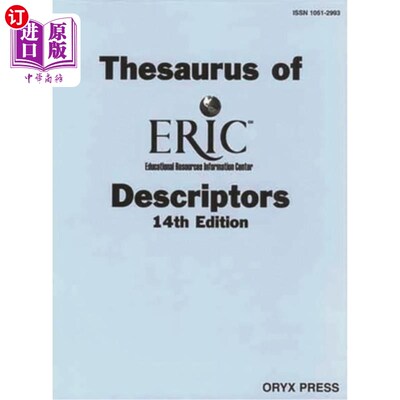 海外直订Thesaurus of Eric Descriptors: 14th Edition 埃里克描述词辞典:第14版