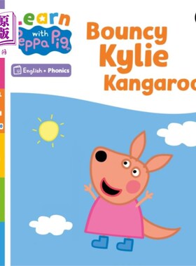 海外直订Learn with Peppa Phonics Level 4 Book 20 - Bounc... 《小猪佩奇4级拼读读本》第20册-弹力凯莉袋鼠(拼读读本)
