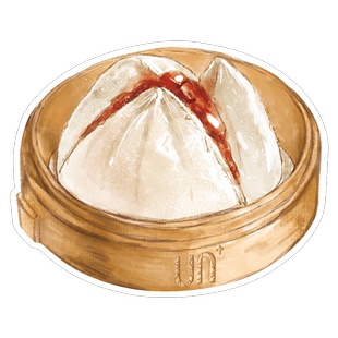 【早茶-叉烧包】 水彩手绘风点心异型带邮资明信片 新中式广州邮政定制可邮寄 文创旅游节日祝福收藏馈赠文化礼品【中商文创】