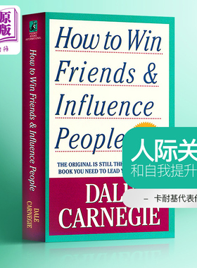 预售 【中商原版】戴尔 卡耐基 人性的弱点 英文原版 人际关系 沟通技巧How to Win Friends & Influence People