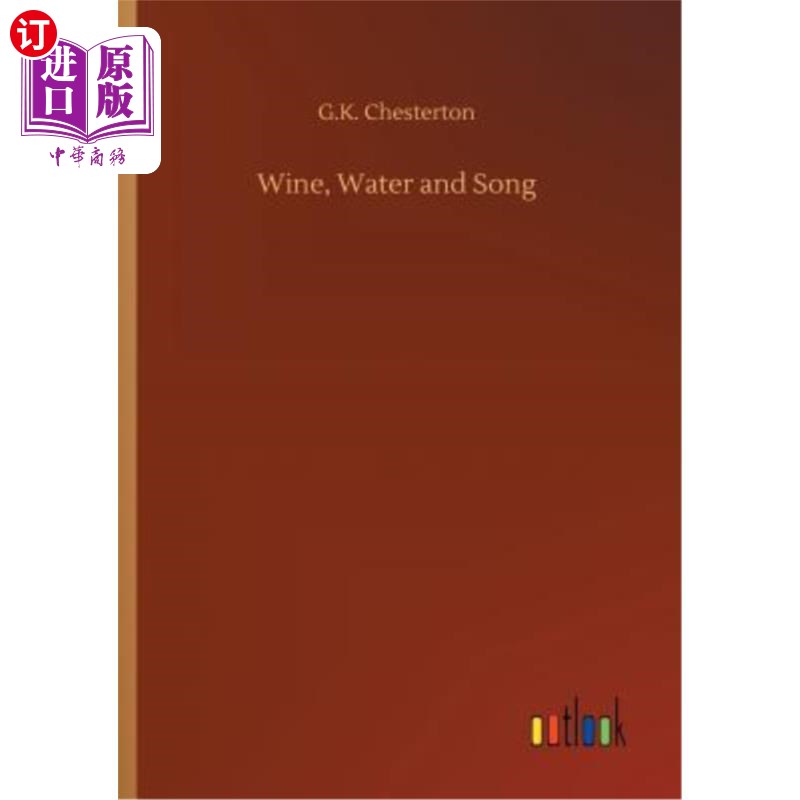 海外直订Wine, Water and Song 酒、水和歌
