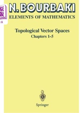 海外直订Topological Vector Spaces: Chapters 1-5 拓扑向量空间：第1-5章