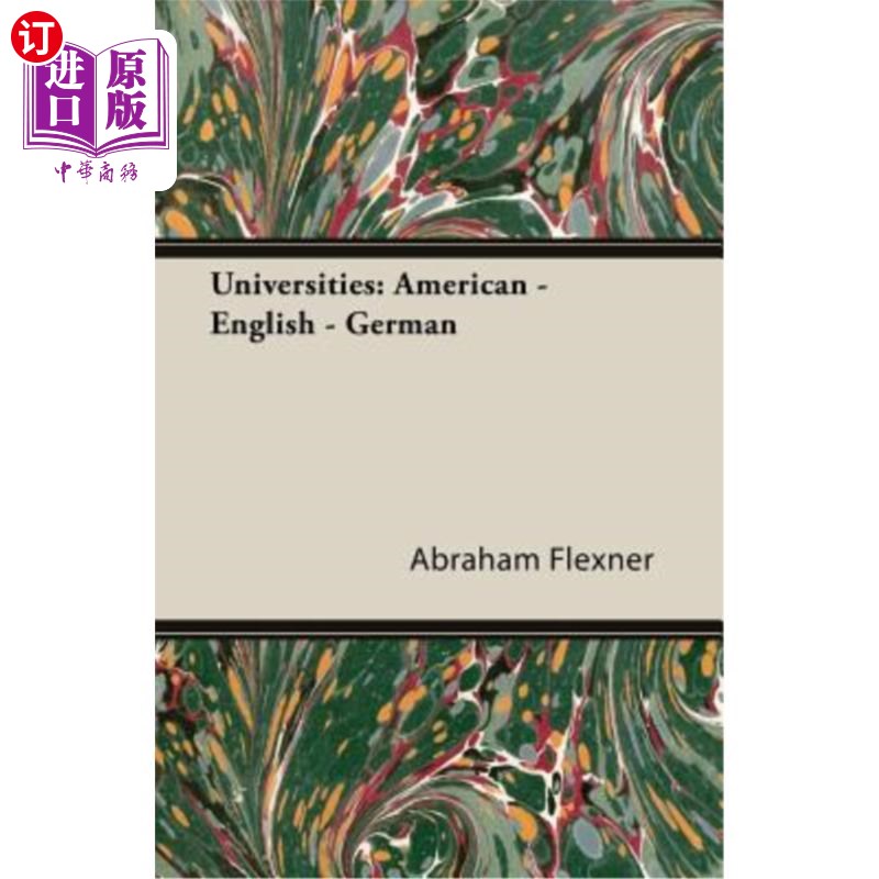 海外直订Universities: American - English - German 大学:美国-英语-德语