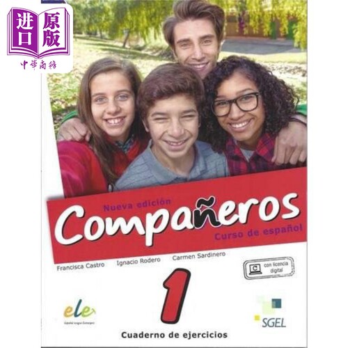 现货 西班牙青少年教材 新版Companeros 1 学生练习册 A1 西班牙文原版 Cuaderno de ejercicios Nueva Edicion 【中商原版】