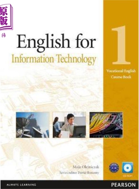 现货 职业英语IT教材带光盘 Vocational English for IT Course Book w/ CD-ROM 培生职业英语系列【中商原版】