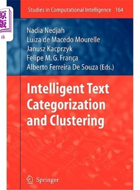 海外直订Intelligent Text Categorization and Clustering 智能文本分类和聚类