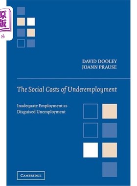 海外直订The Social Costs of Underemployment: Inadequate Employment as Disguised Unemploy 就业不足的社会成本：不充分