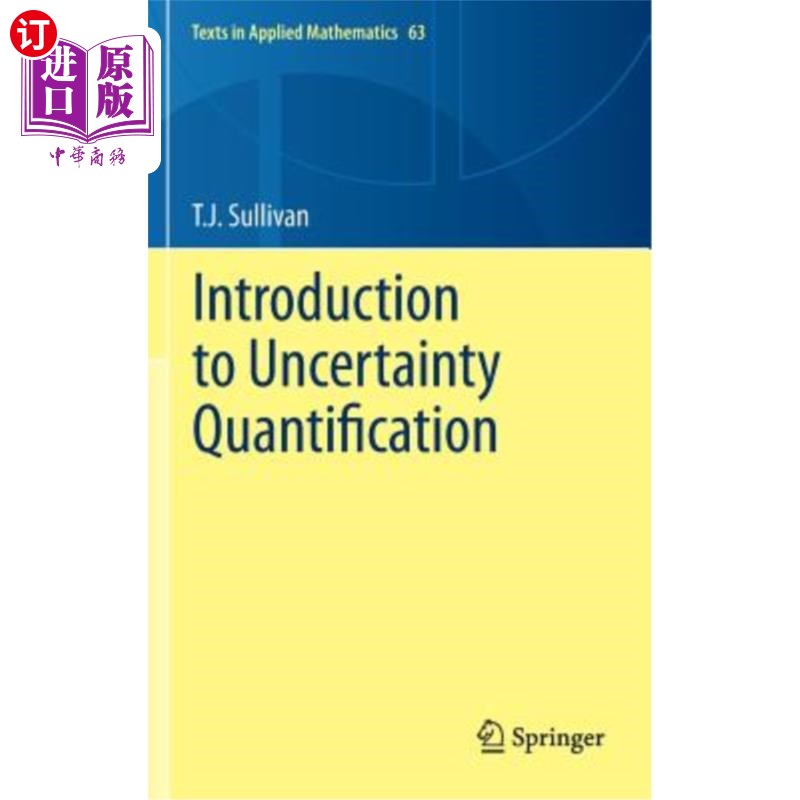 海外直订Introduction to Uncertainty Quantification 不确定性量化导论