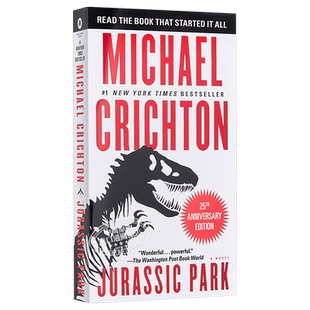 侏罗纪公园 英文原版 Jurassic Park 1 豆瓣高分 迈克尔 克莱顿 Michael Crichton 恐龙 同名热门电影小说【中商原版】