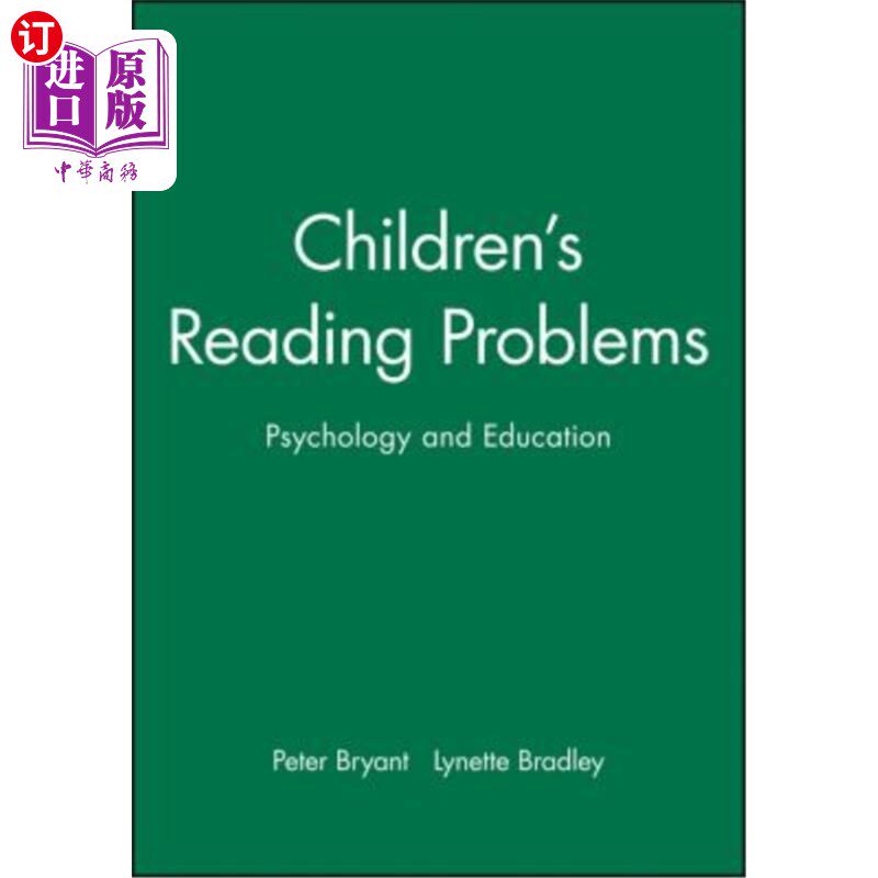 海外直订Children's Reading Problems: Psychology and Education 儿童阅读问题的心理与教育