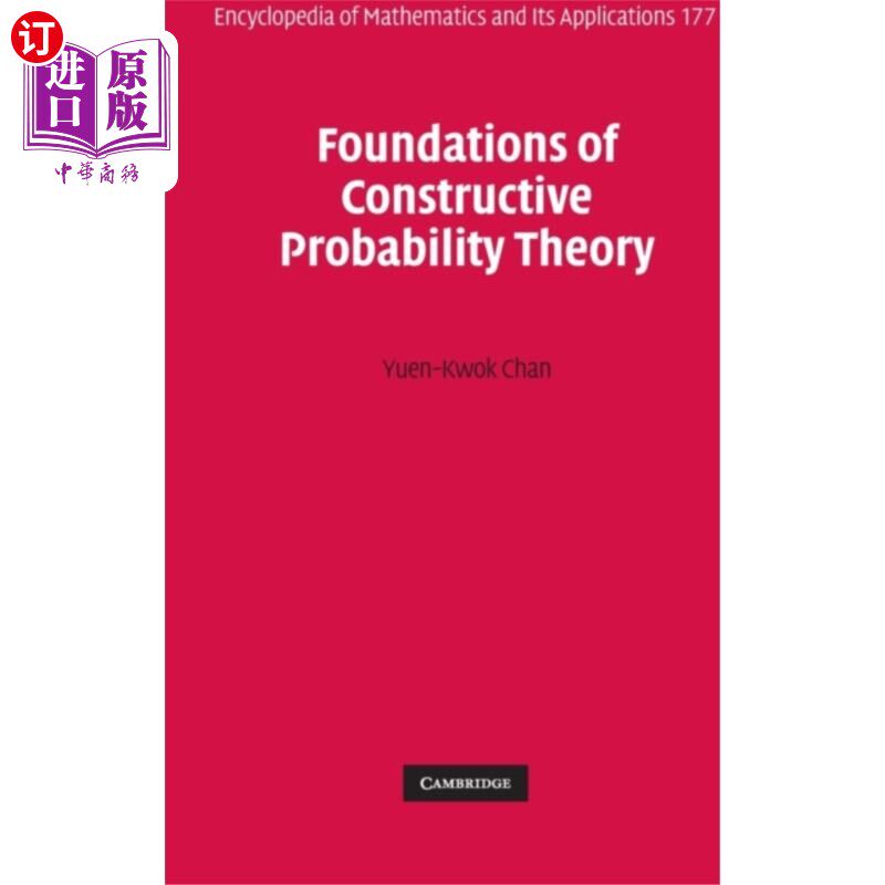 海外直订Foundations of Constructive Probability Theory 建构概率论基础“，