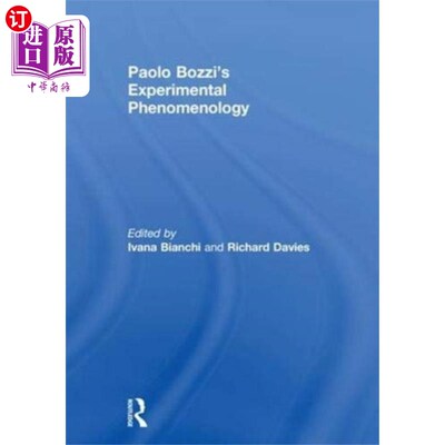 海外直订Paolo Bozzi's Experimental Phenomenology 保罗·博齐的《实验现象学