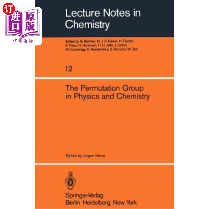 海外直订The Permutation Group in Physics and Chemistry 物理和化学中的置换群