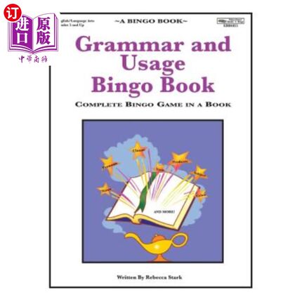 海外直订Grammar and Usage Bingo Book: Complete Bingo Game In A Book 语法与用法宾果书：完成一本书中的宾果游戏