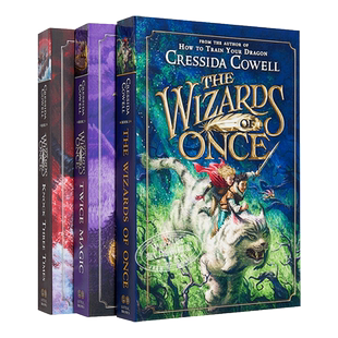 魔镜奇谭 远古魔法师 美版平装套装3本 英文原版 驯龙高手作者 The Wizards of Once Cressida Cowell 水石桂冠儿童文学 奇幻小说