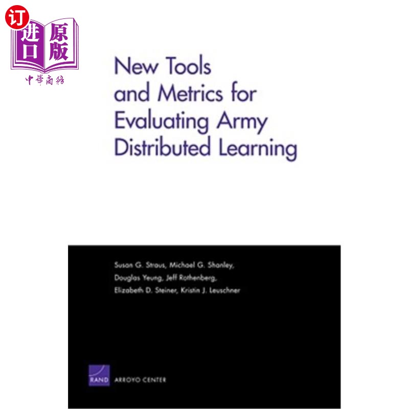 海外直订New Tools and Metrics for Evaluating Army Distributed Learning 评估陆军分布式学习的新工具和指标