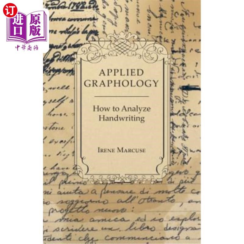 海外直订Applied Graphology - How to Analyze Handwriting 应用笔迹学-如何分析笔迹